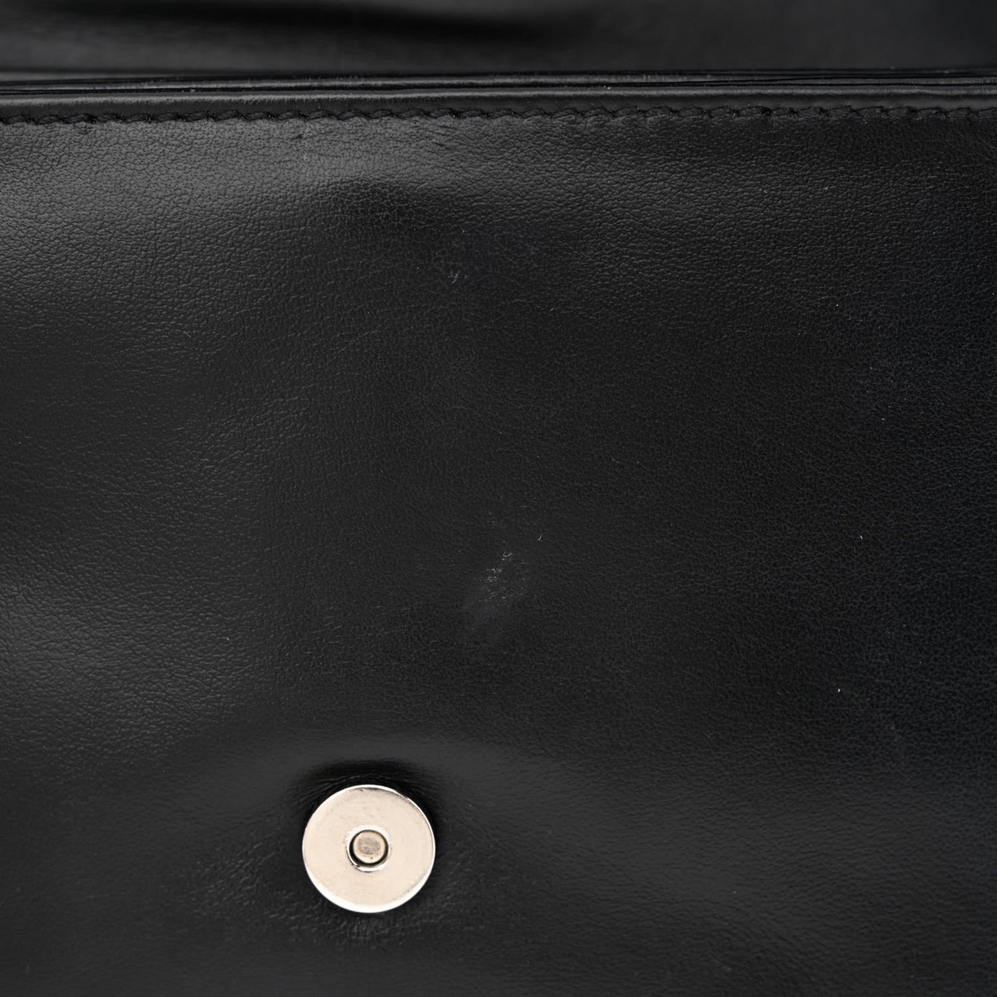 Saffiano Chain Shoulder Bag Black