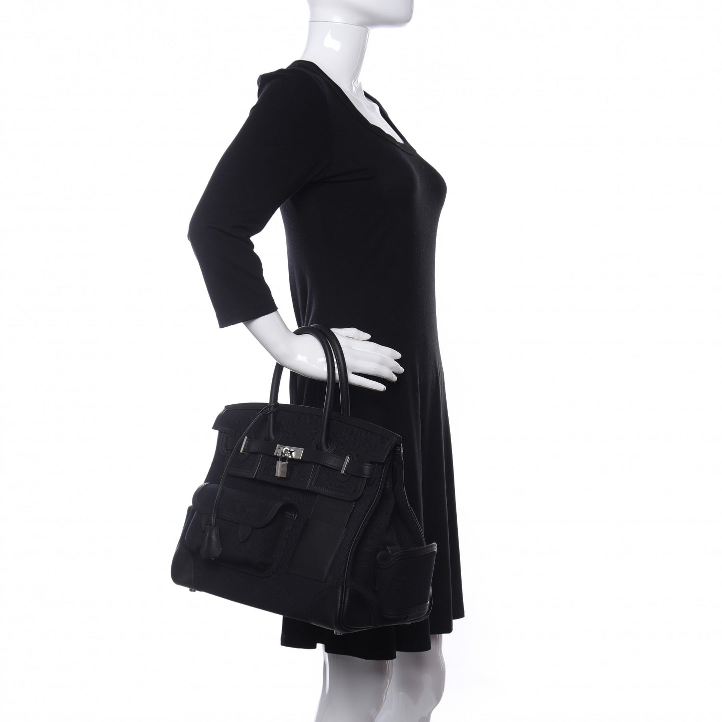 Goeland Toile Swift Cargo Birkin 35 Black