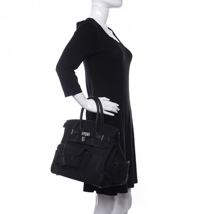 Hermes Goeland Toile Swift Cargo Birkin 35 Black 2 of 10