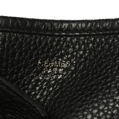 Hermes Taurillon Clemence Evelyne III PM Black 7 of 10