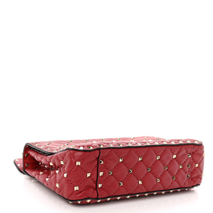 Valentino Garavani Nappa Medium Rockstud Spike Shoulder Bag Rosso Valentino 4 of 10