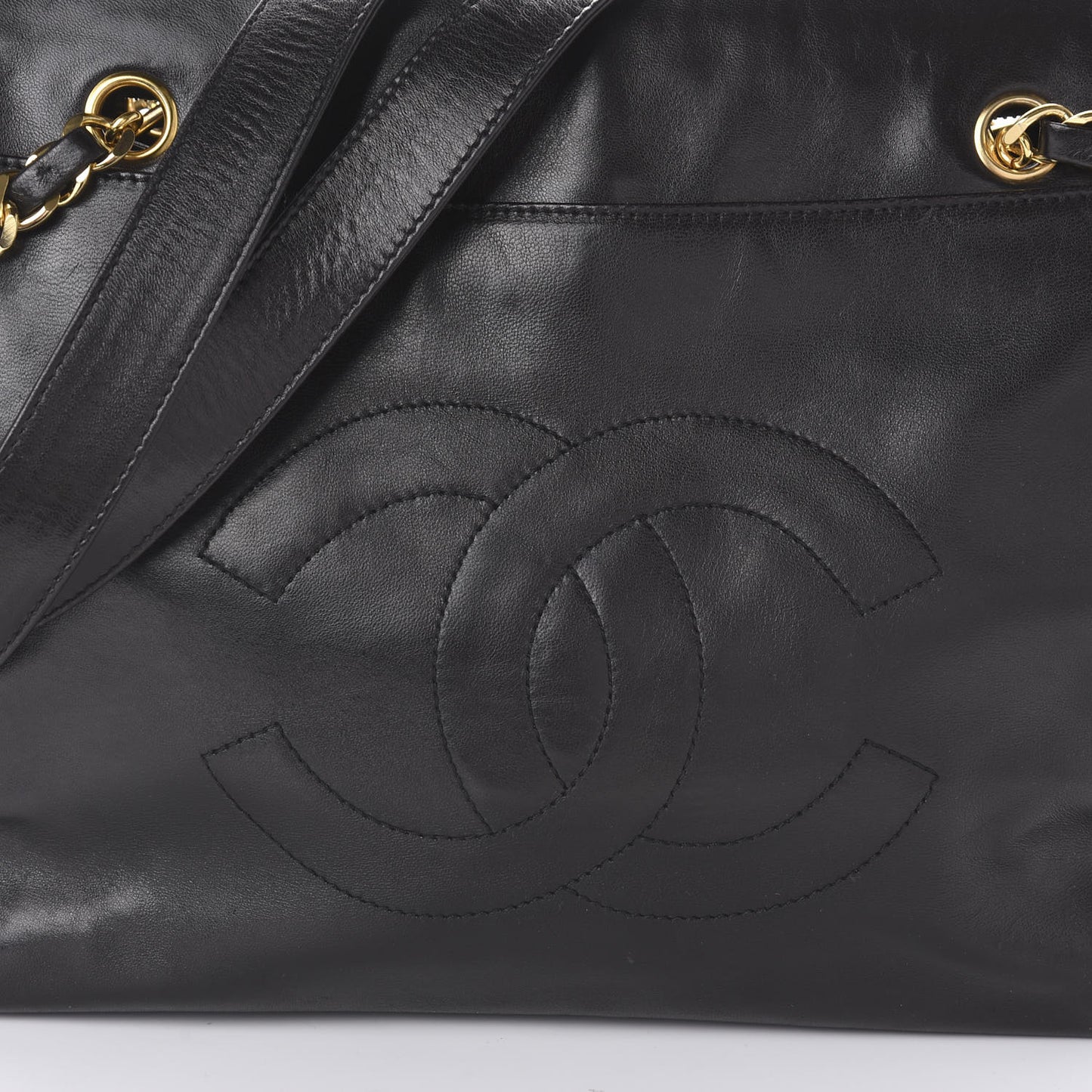 Lambskin CC Shoulder Bag Black