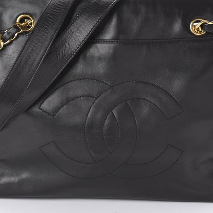 Chanel Lambskin CC Shoulder Bag Black 10 of 10