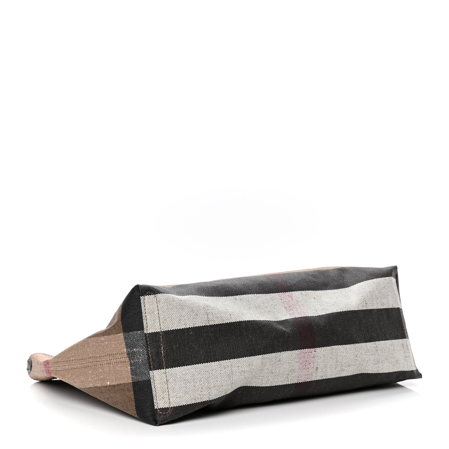 Coated Canvas Mega Check Medium Doodle Tote Black