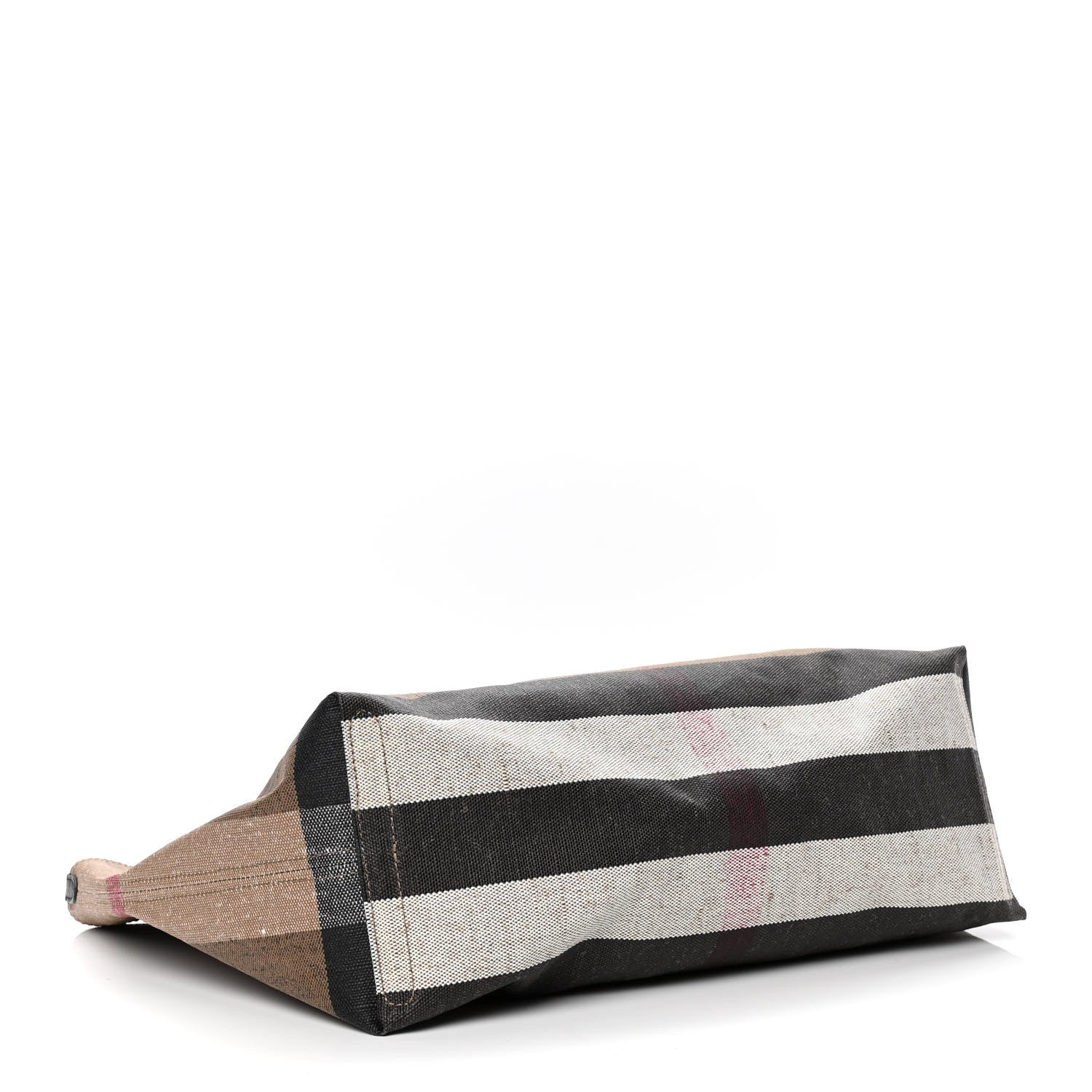 Burberry Coated Canvas Mega Check Medium Doodle Tote Black 3 of 4