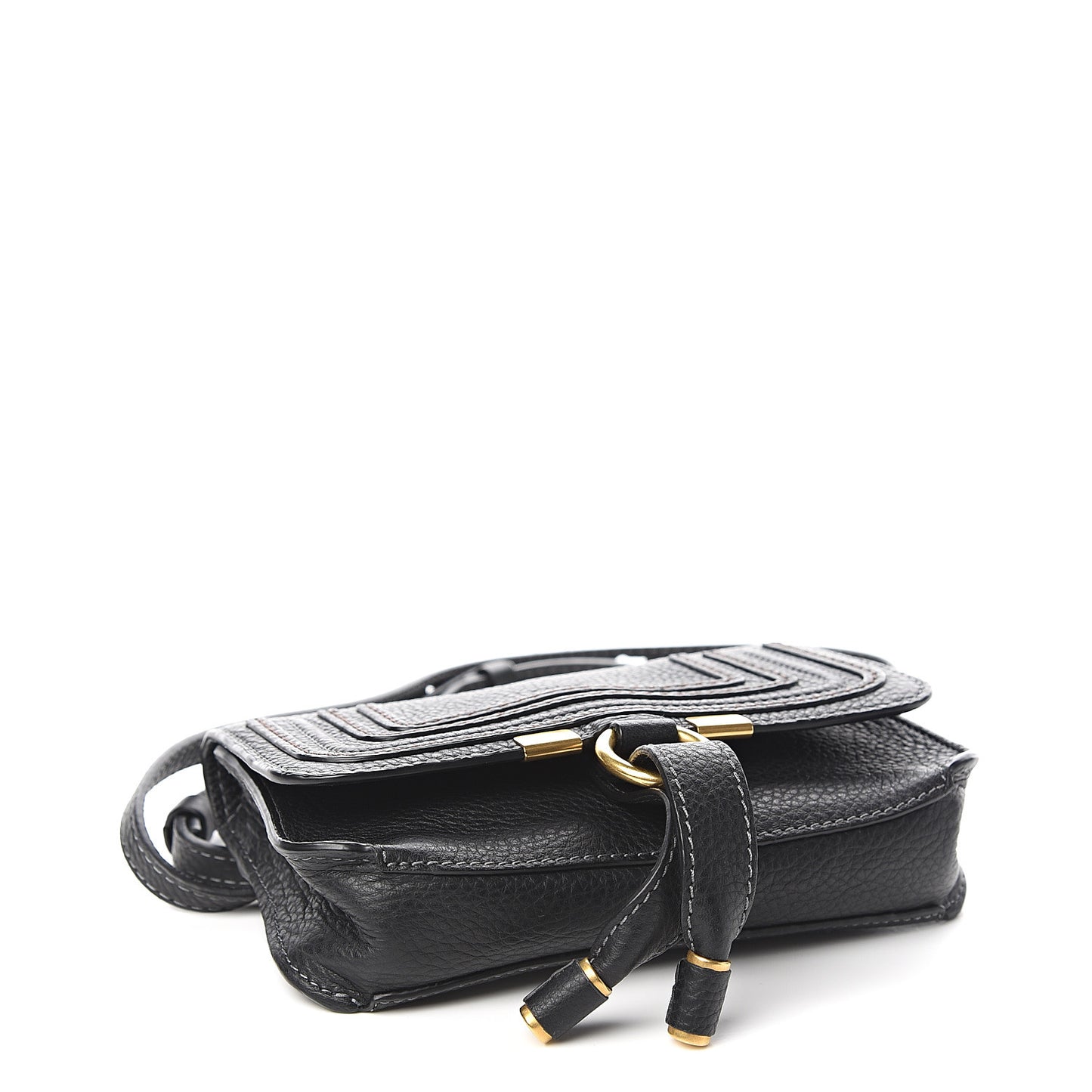 Calfskin Marcie Convertible Belt Bag Black