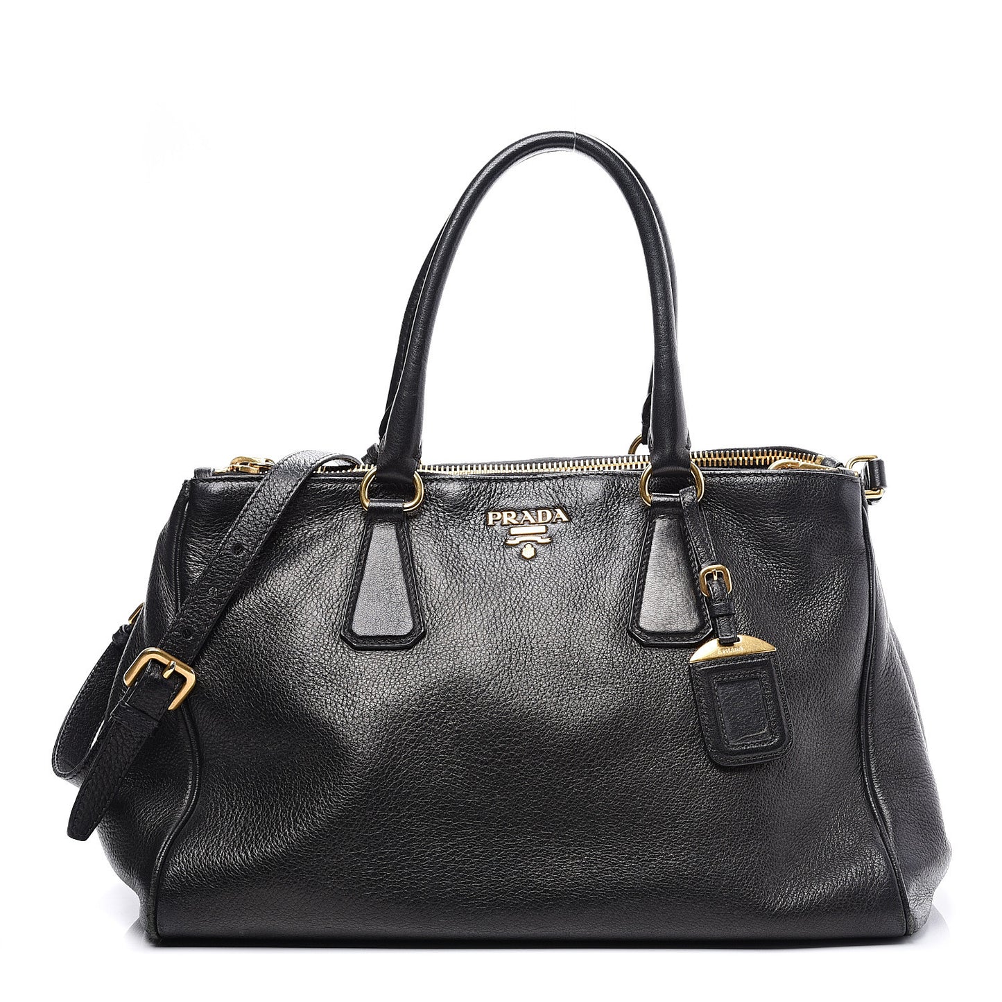 Vitello Daino Tote Black