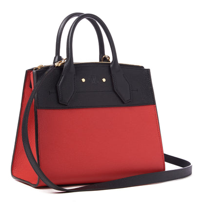Louis Vuitton Taurillon City Steamer PM Black Rouge 2 of 8
