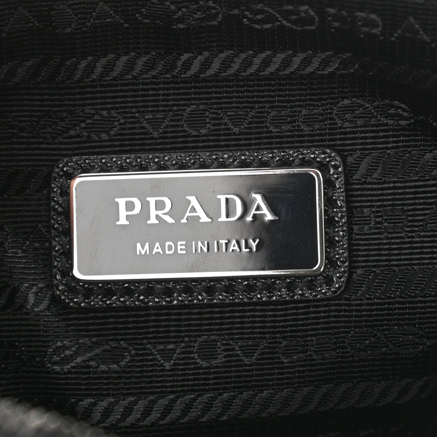 Prada Re-Nylon Saffiano Pocket Zippered Shoulder Bag Black 7 of 13