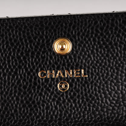 Chanel Caviar Quilted Flap Card Holder Black 6 of 8
