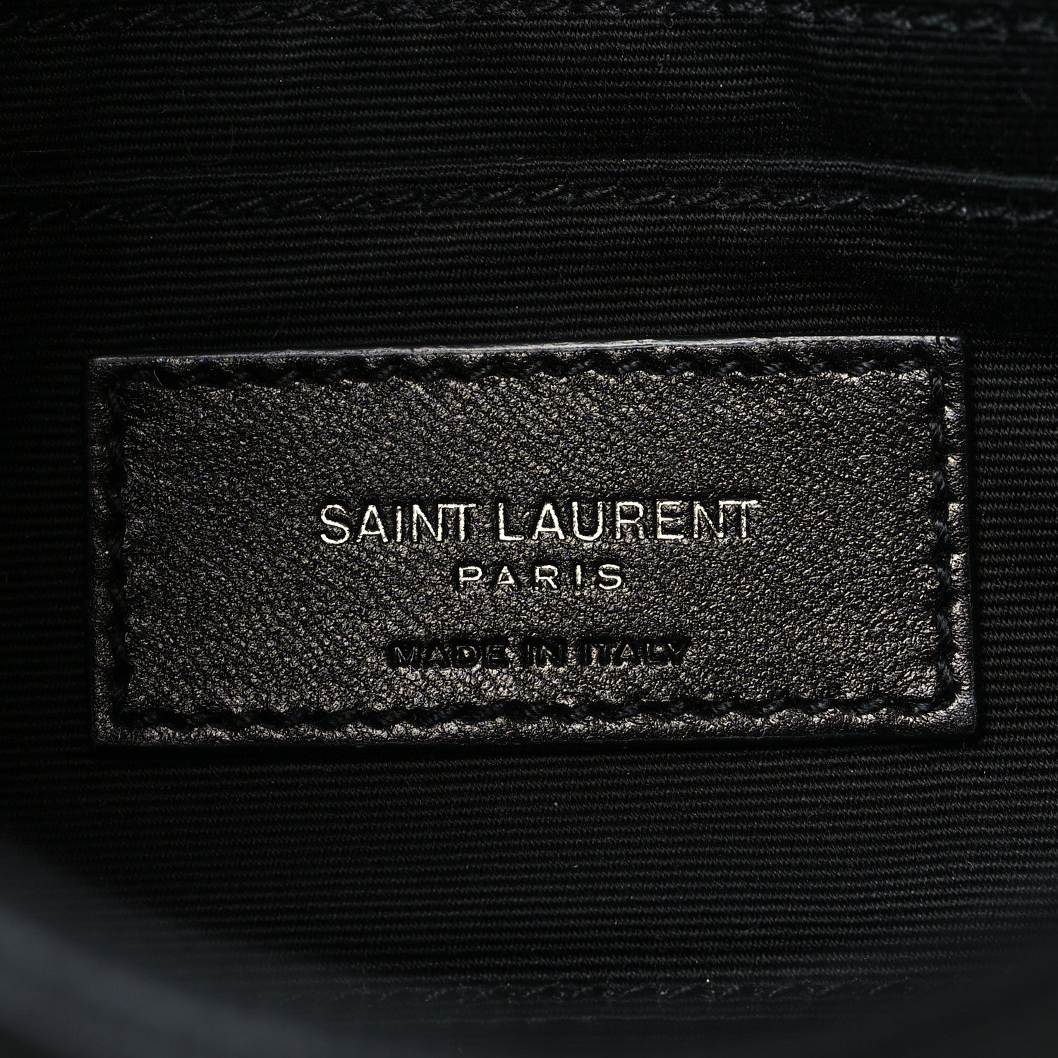Saint Laurent Grain De Poudre Monogram Toy West Hollywood Fold-Over Bag Black 7 of 10