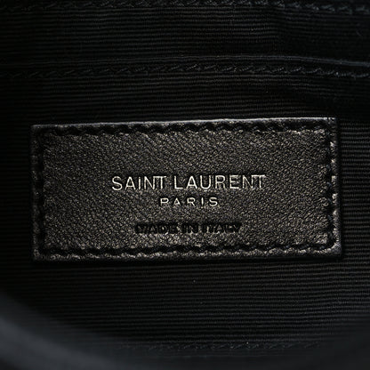 Saint Laurent Grain De Poudre Monogram Toy West Hollywood Fold-Over Bag Black 7 of 10