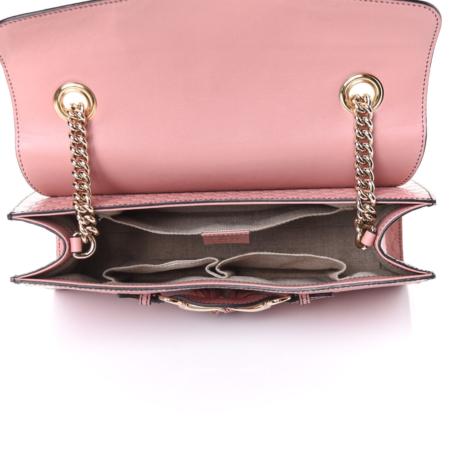 Microguccissima Medium Emily Chain Shoulder Bag Soft Pink