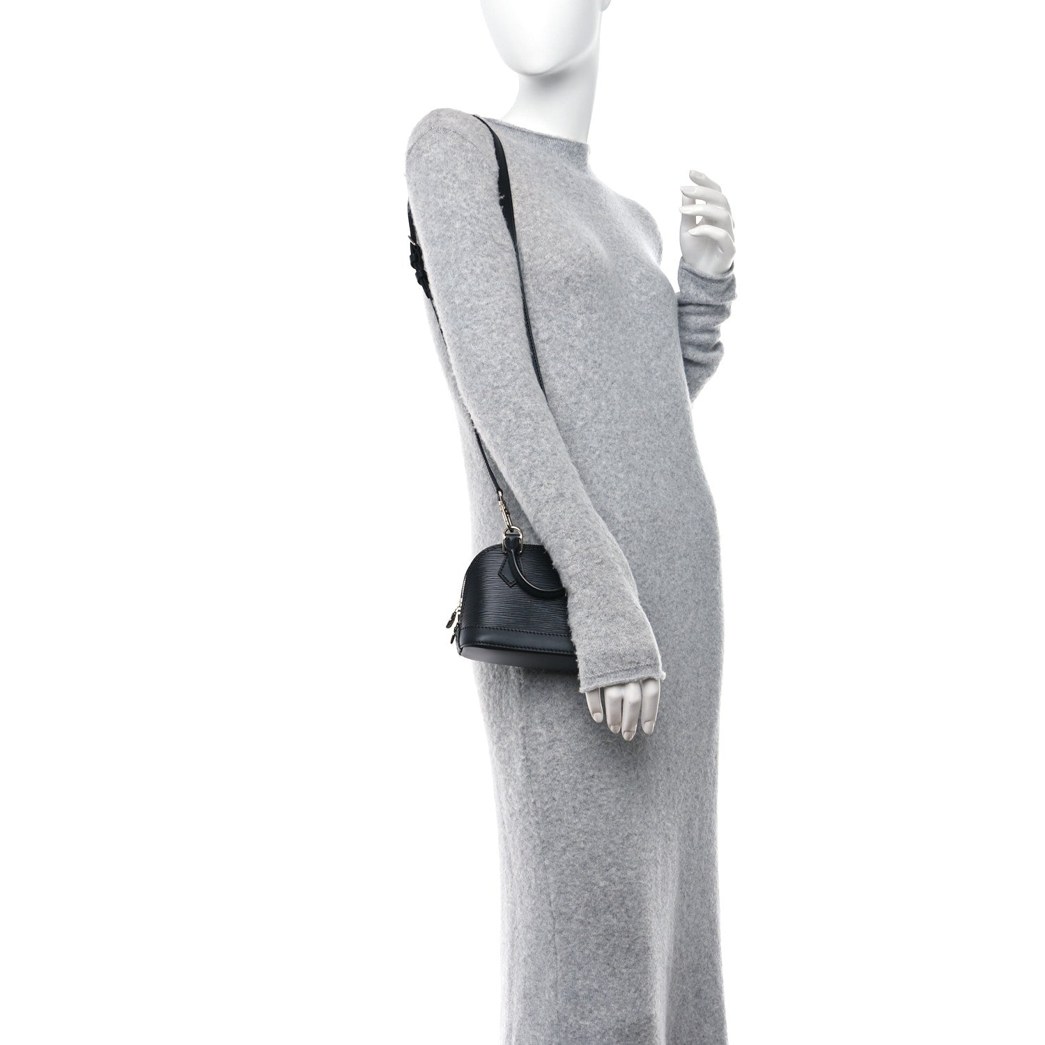 Louis Vuitton Epi Alma Nano Black 2 of 9