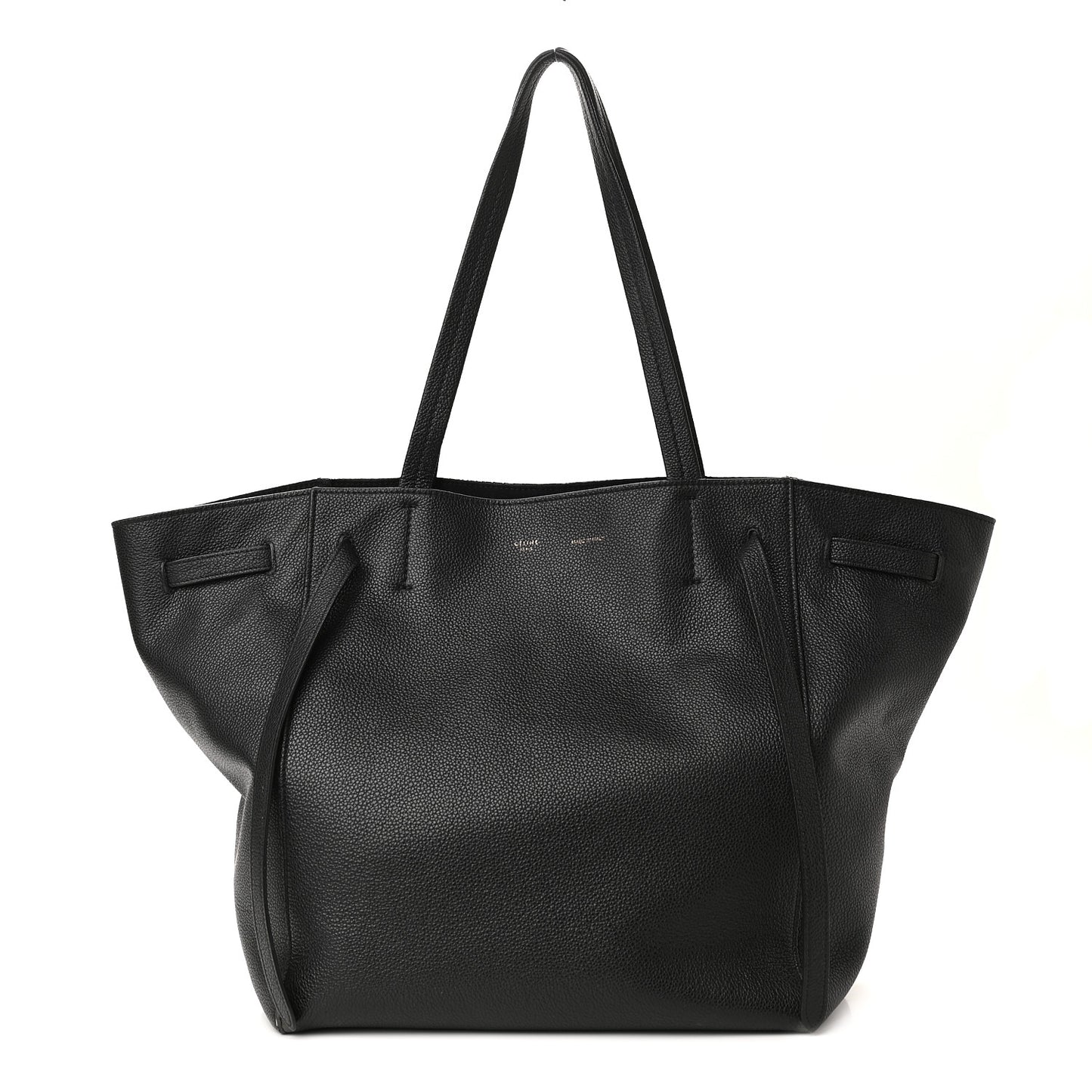 Soft Grained Calfskin Medium Cabas Phantom Black