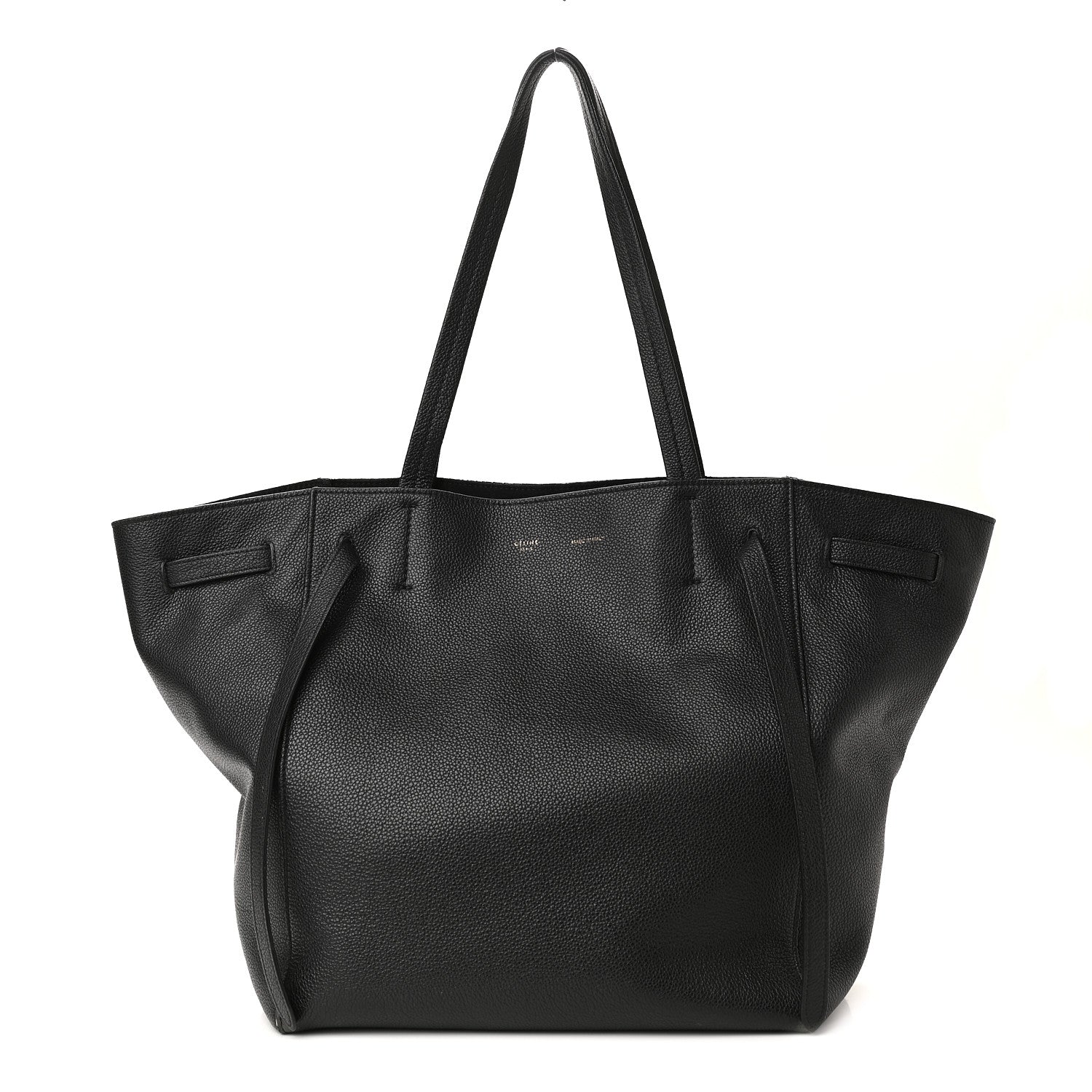 Celine Soft Grained Calfskin Medium Cabas Phantom Black 1 of 11