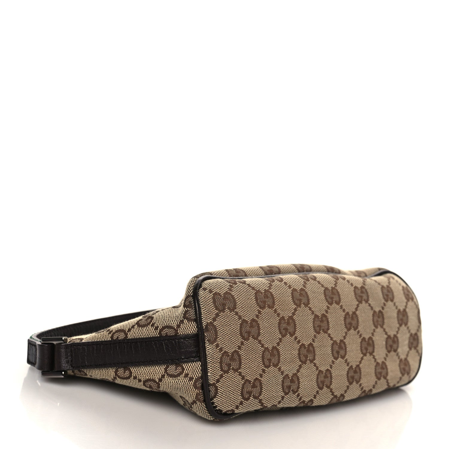 Gucci Monogram Web Boat Pochette Brown 4 of 10