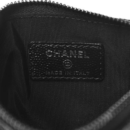 Chanel Iridescent Caviar Quilted Small Cosmetic Case Black 6 of 8