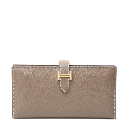 Hermes Epsom Bearn Gusset Wallet Etoupe 1 of 7