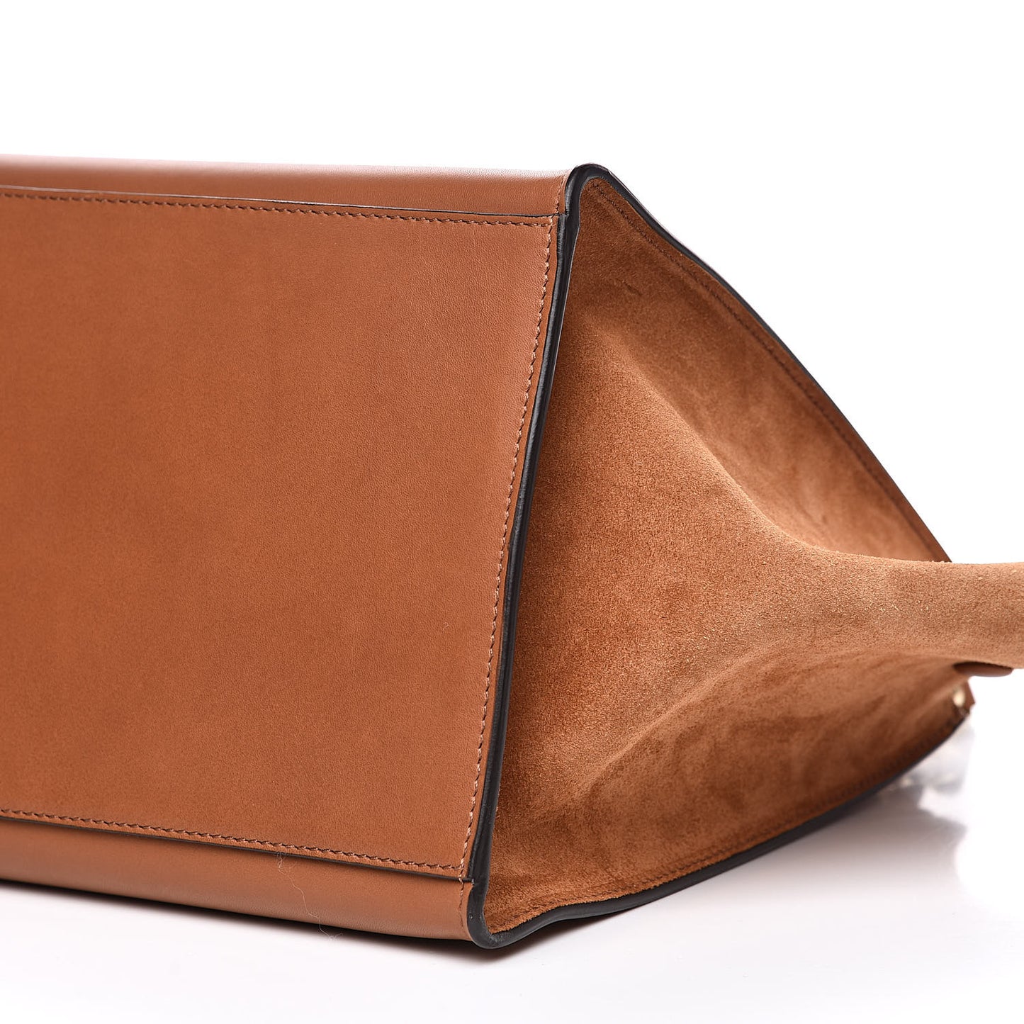 Natural Calfskin Small Trapeze Tan