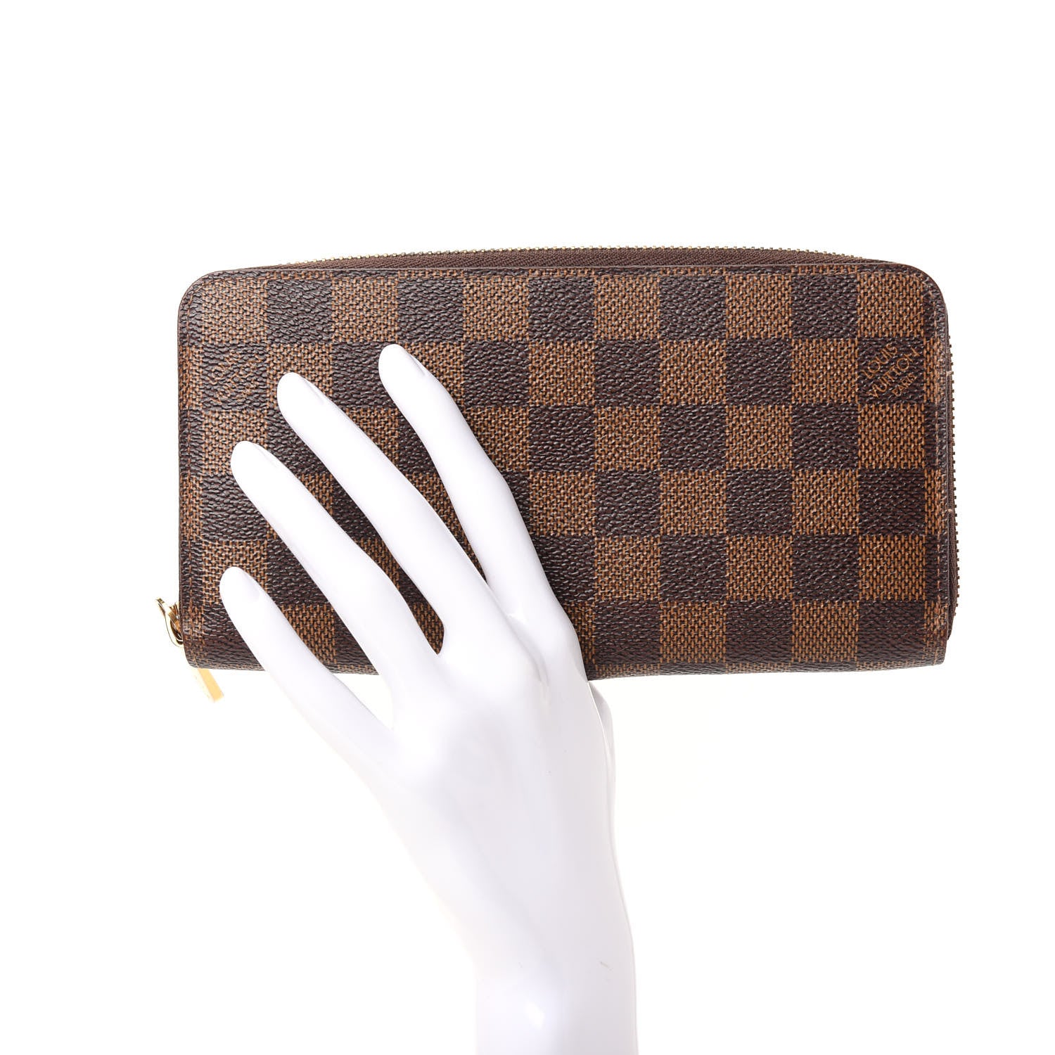 Louis Vuitton Damier Ebene Zippy Wallet 2 of 7