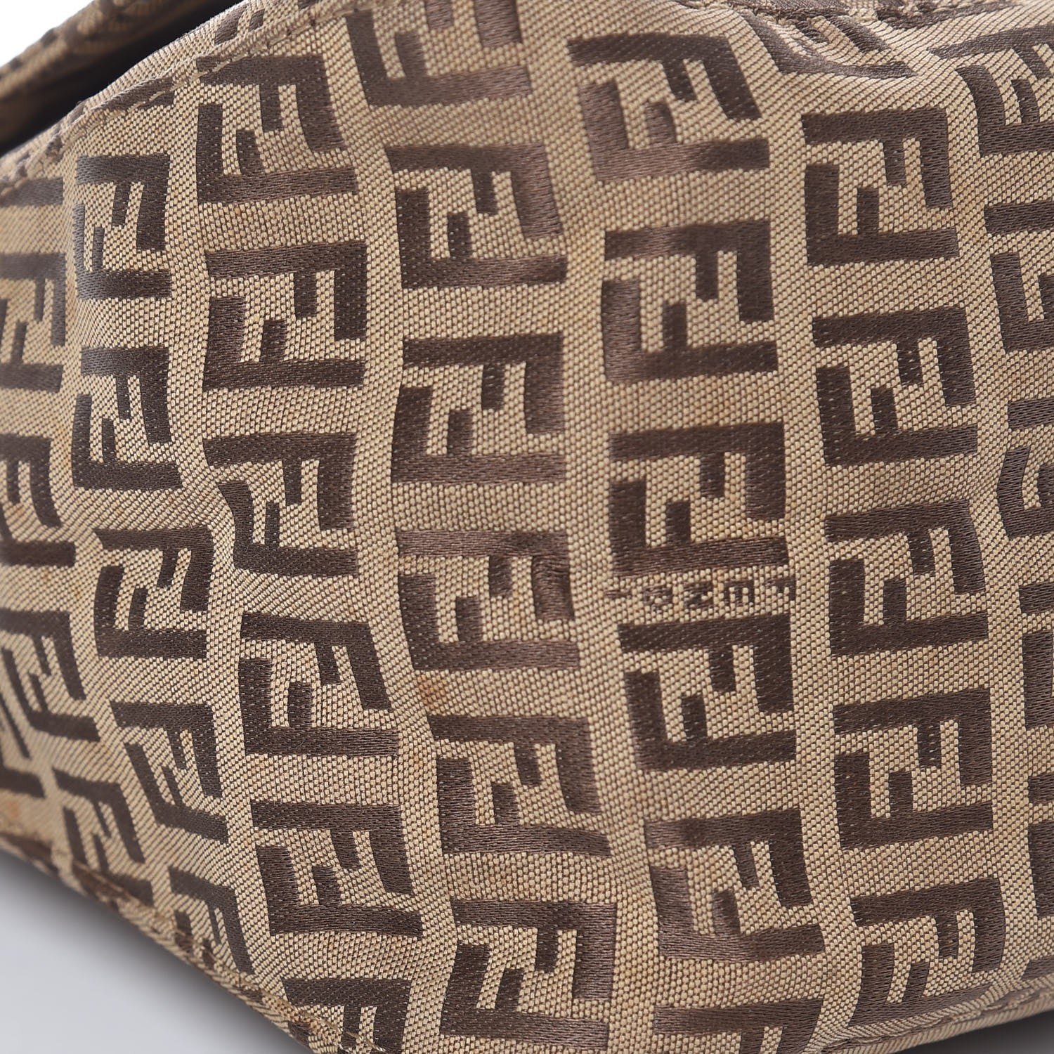 Fendi Zucchino Mama Baguette Dark Brown 8 of 10