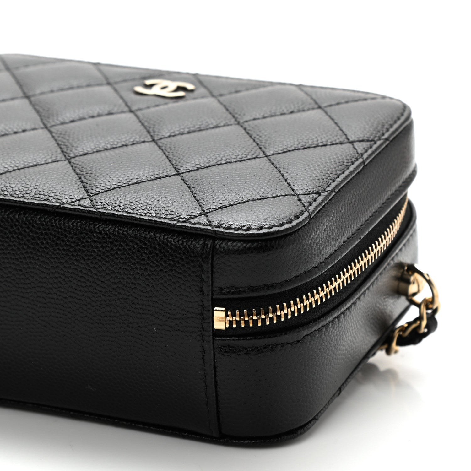 Chanel Caviar Quilted Camera Bag Black 10 of 11