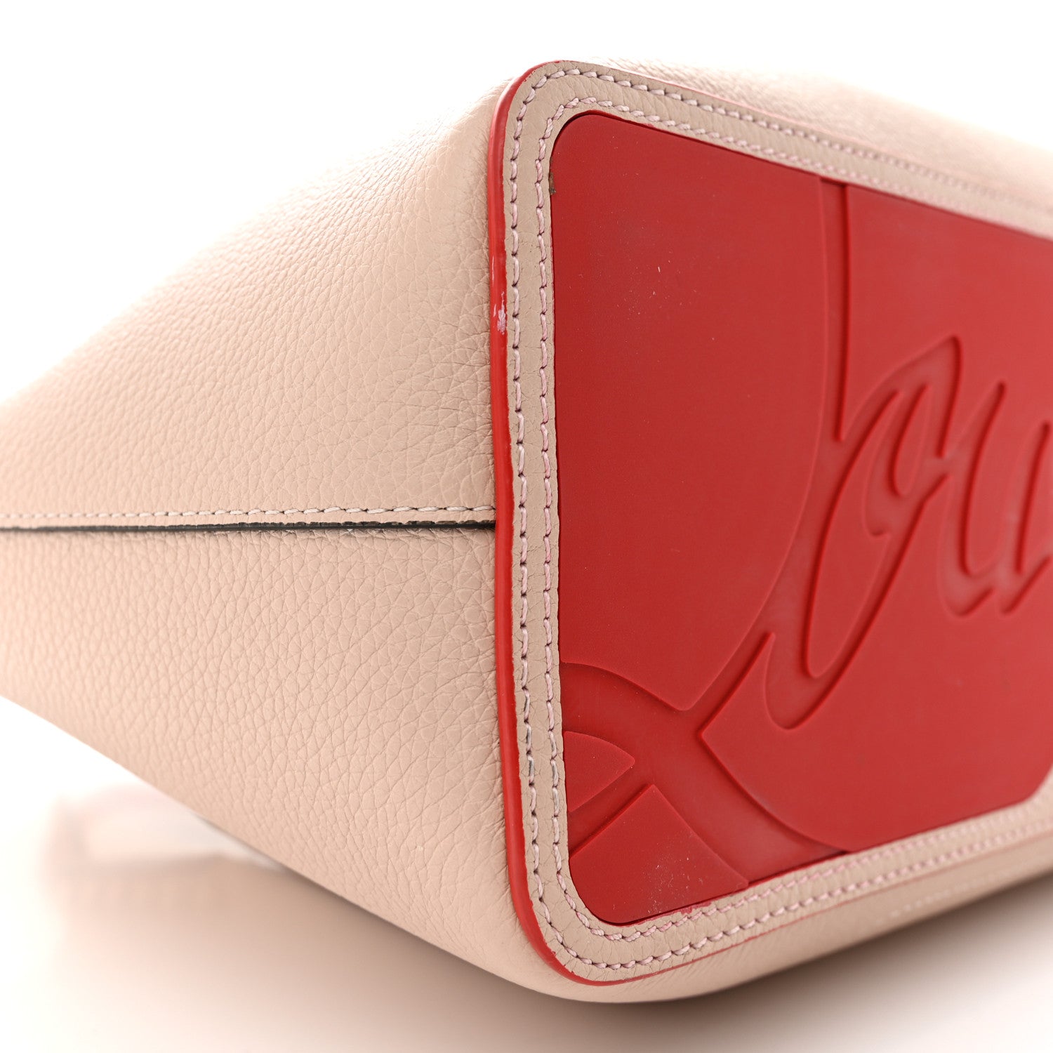 Christian Louboutin Calfskin Spiked Small Cabarock Shopper Tote Rose De Chine 8 of 13