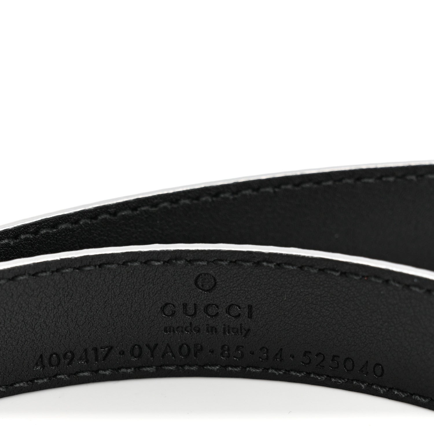 Gucci Calfskin Double G Belt 85 34 Black 3 of 7