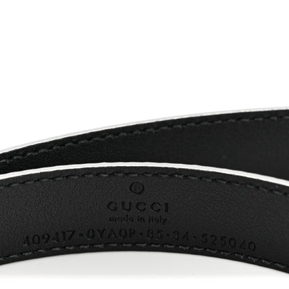 Gucci Calfskin Double G Belt 85 34 Black 3 of 7