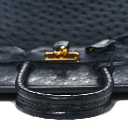 Hermes Ostrich Birkin 35 Bleu Indigo 12 of 44