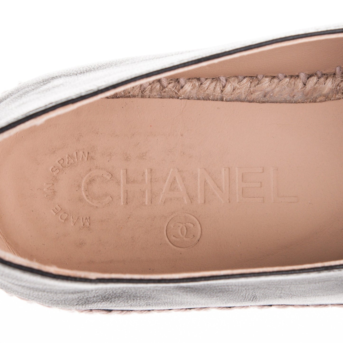 Lambskin CC Espadrilles 37 Black