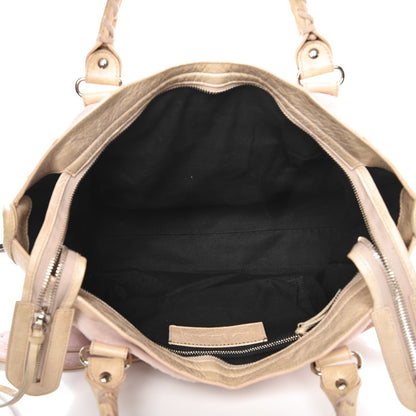 Balenciaga Chevre Pony Hair Classic Silver Hardware City Pale Rose 5 of 18