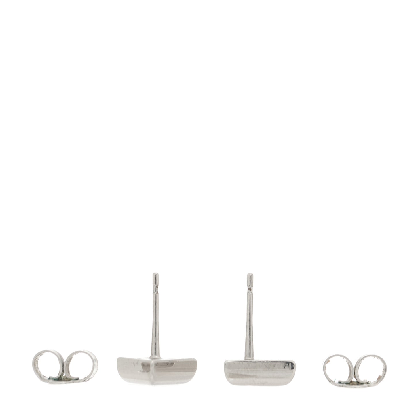 Essential V Stud Earrings Silver