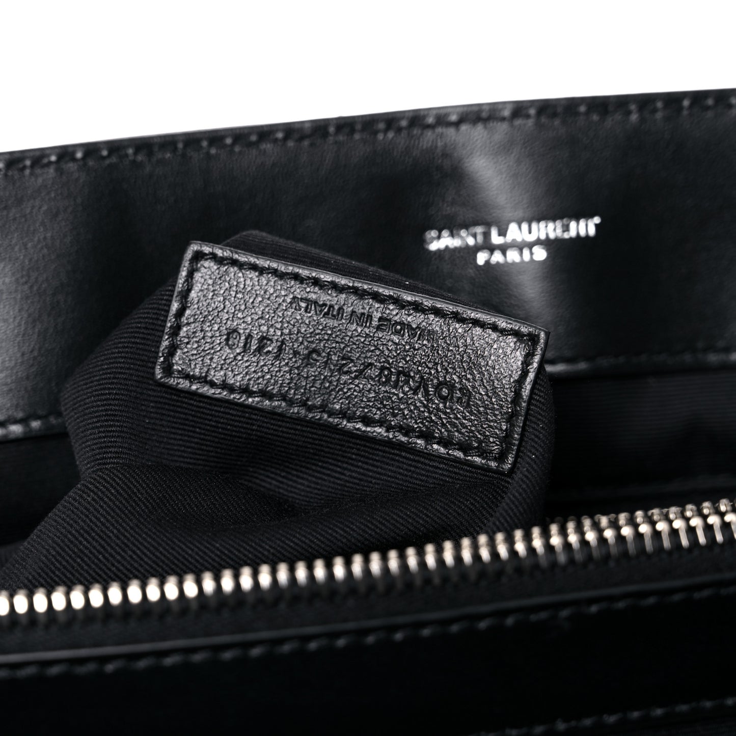 Calfskin Y Quilted Monogram Large Loulou Chain Satchel Black