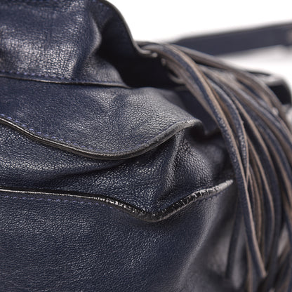 Proenza Schouler Lambskin Fringe Medium PS1 Satchel Midnight 21 of 29