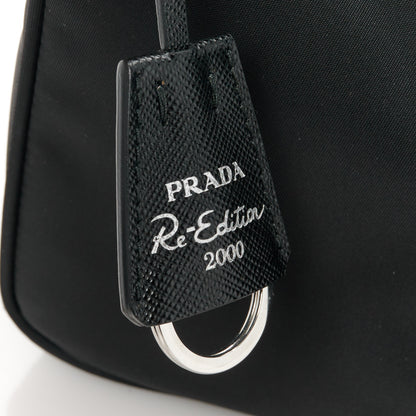 Prada Tessuto Nylon Mini Re-Edition 2000 Bag Black 8 of 11