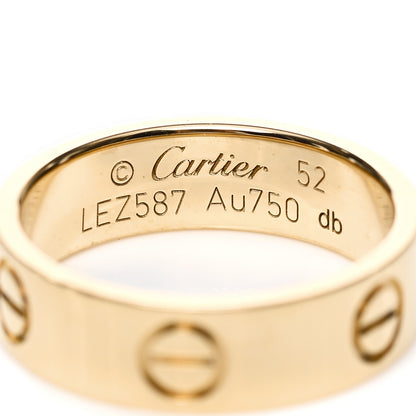 Cartier 18K Yellow Gold 5.5mm LOVE Ring 52 6 4 of 5