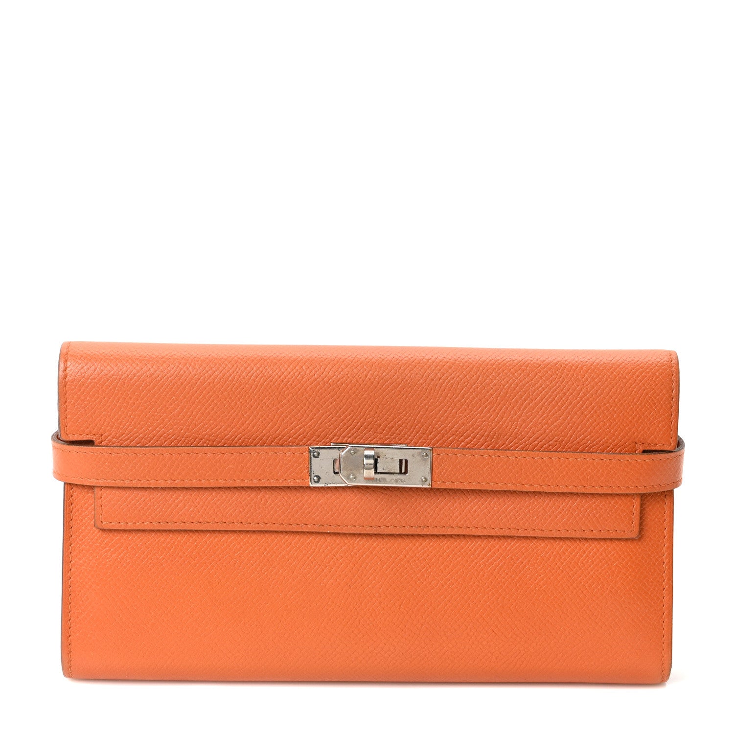 Hermes Epsom Kelly Longue Wallet Orange 1 of 10