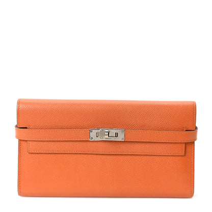 Hermes Epsom Kelly Longue Wallet Orange 1 of 10