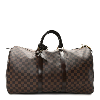 Louis Vuitton LOUIS VUITTON Damier Ebene Keepall 50 1 of 12