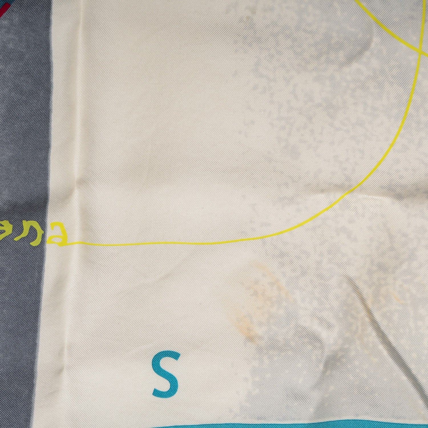 Hermes Silk Le Monde Est Une Fleuve Scarf 90 8 of 10