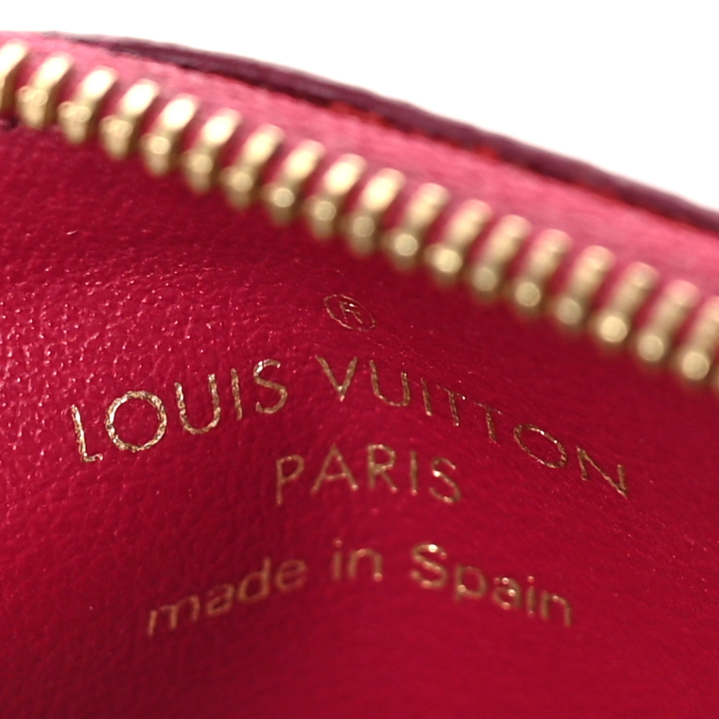 Monogram Zipped Card Holder