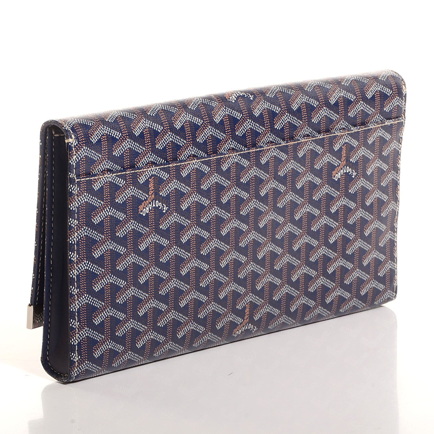 Goyard Goyardine Monte Carlo Bois Clutch Blue 3 of 8