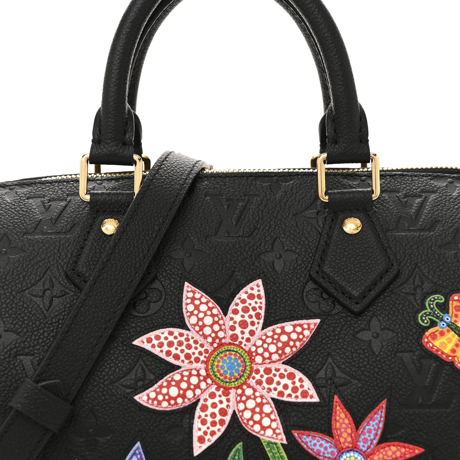 Louis Vuitton LV X YK Empreinte Speedy Bandouliere 25 Black 7 of 11