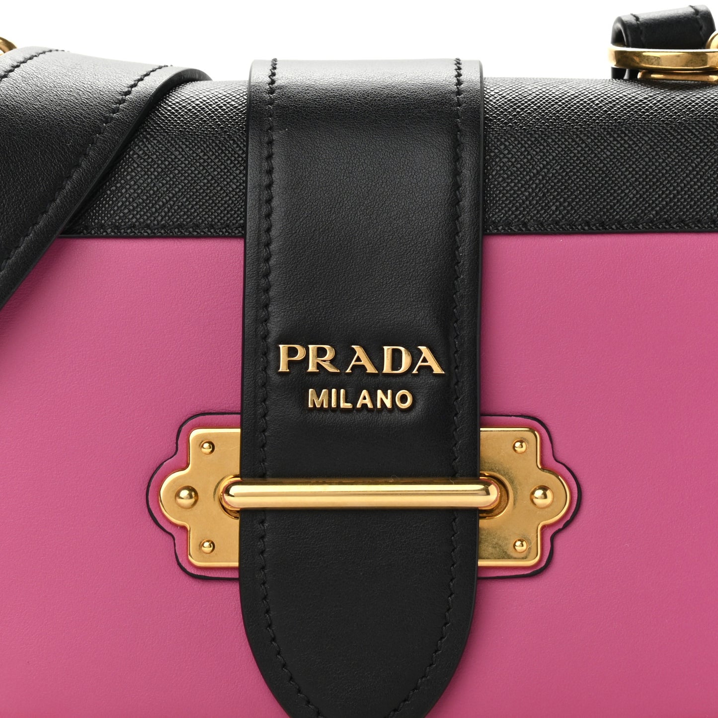City Calf Saffiano Cahier Bag Geranio Black