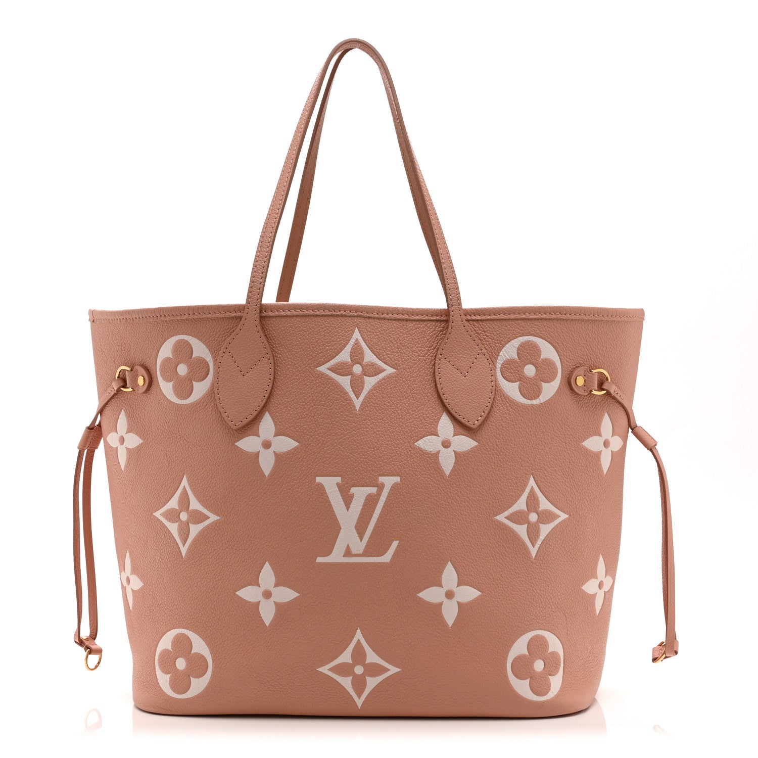 Louis Vuitton Empreinte Monogram Giant Neverfull MM Trianon Pink Cream 1 of 10