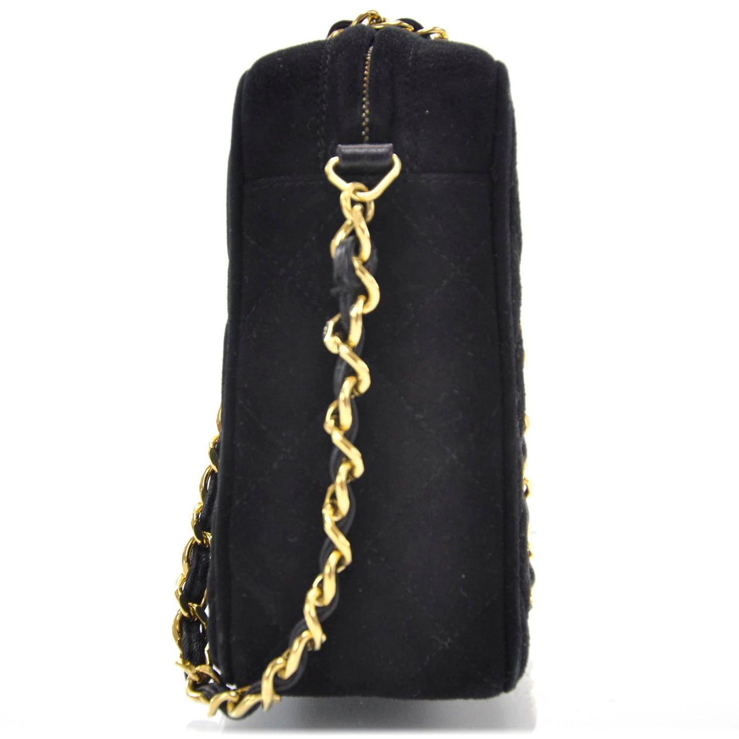 Suede Tassel Camera Case Black