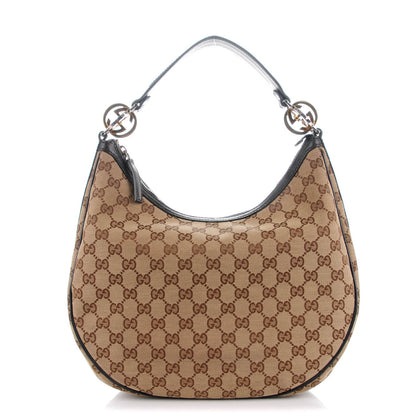 Gucci Monogram Medium GG Twins Hobo Black 1 of 7