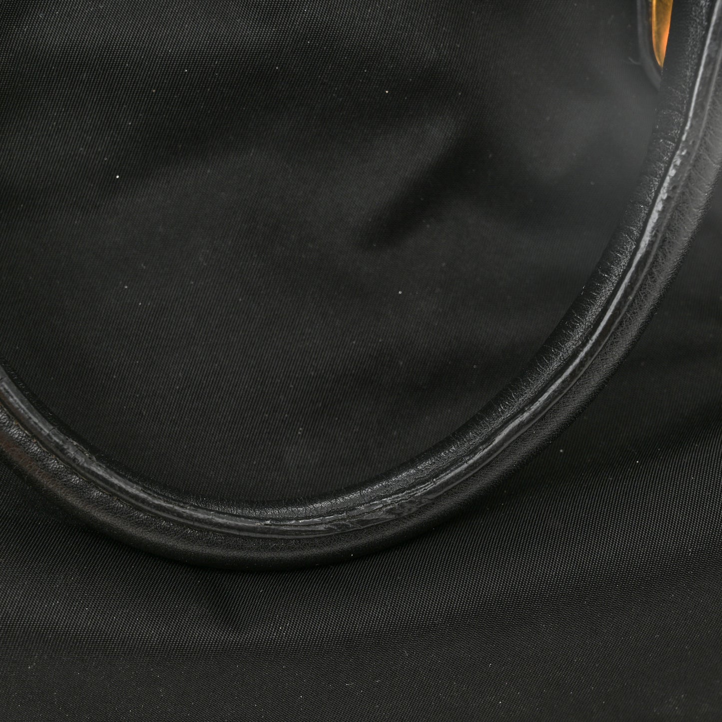 Tessuto Nylon Soft Calfskin Shopping Satchel Black
